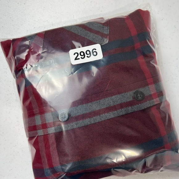 Caliville Mens Shirt Size XL Red Plaid Long Sleeve Button-Down Flannel Cotton - Picture 11 of 11